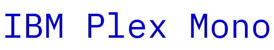 IBM Plex Mono フォント